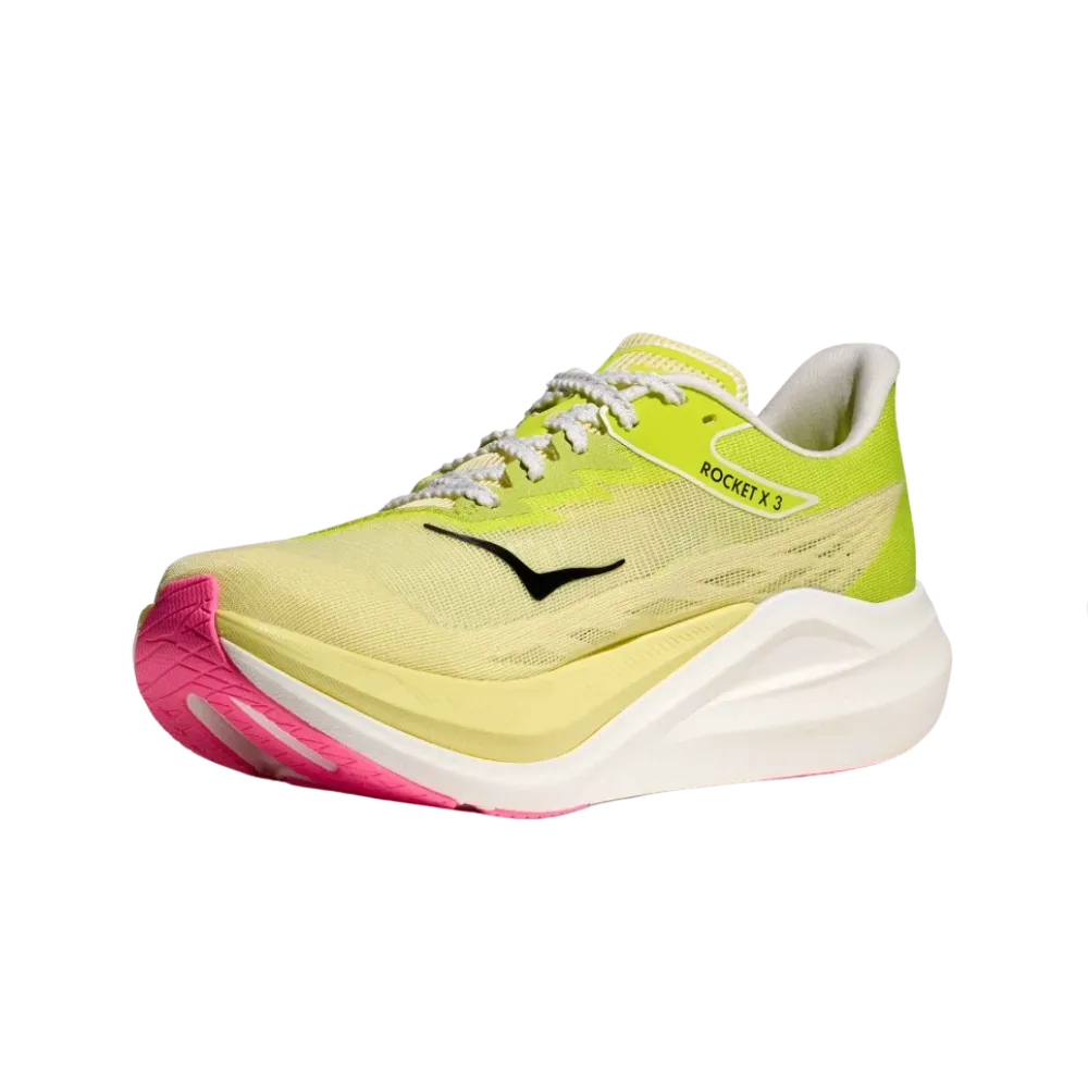 Hoka Rocket x 3 Sunlight/Neon Hoka Citrus