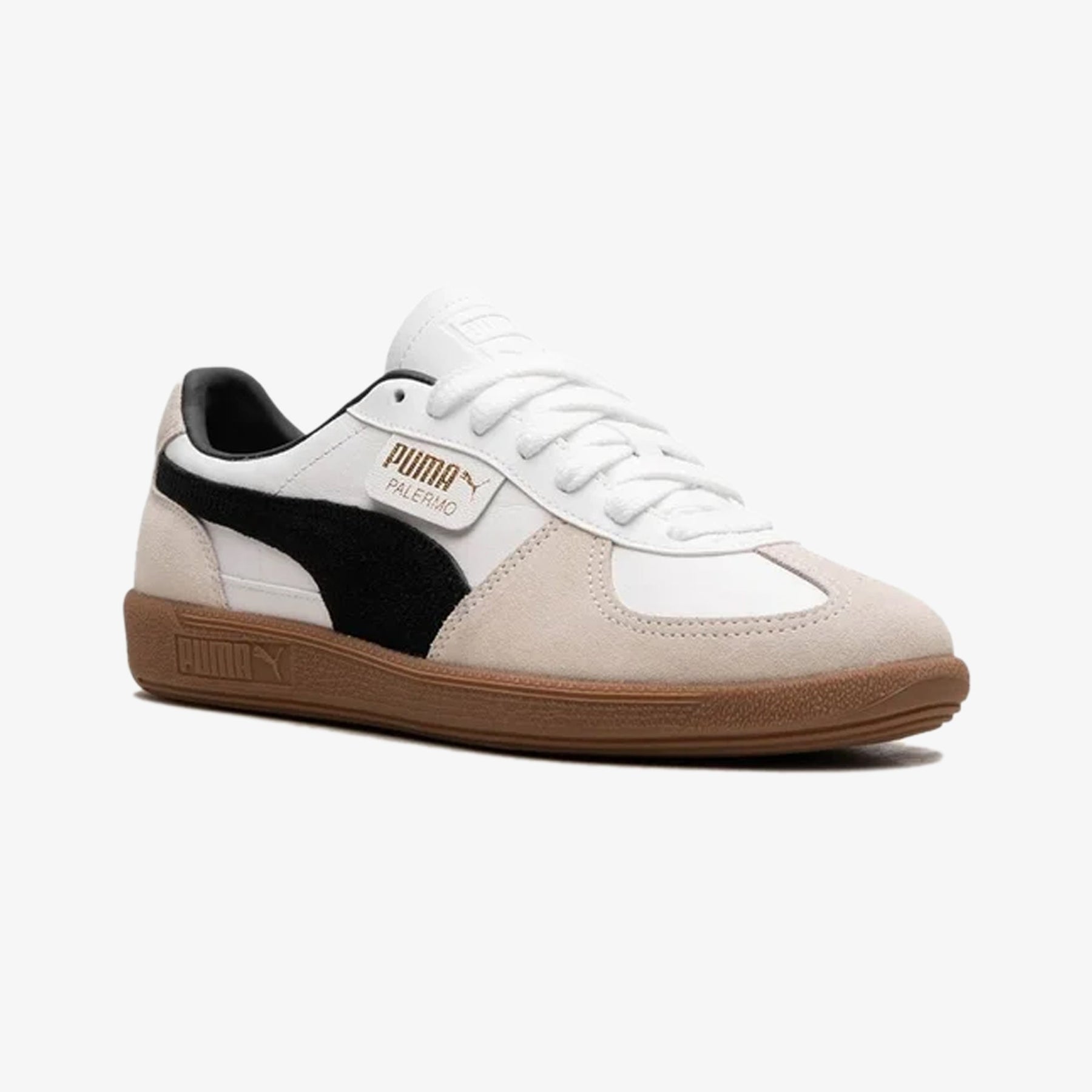 PUMA PALERMO LTH { WHITE\VAPOR GRAY-GUM