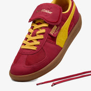 PUMA x HARRY POTTER PALERMO HAIRY SUEDE FORMSTRIP { DARK CRIMSON-YELLOW SIZZLE