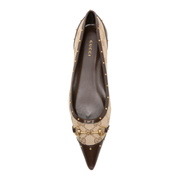 Savoy Ballerina In Sand And Brown Gg Canvas