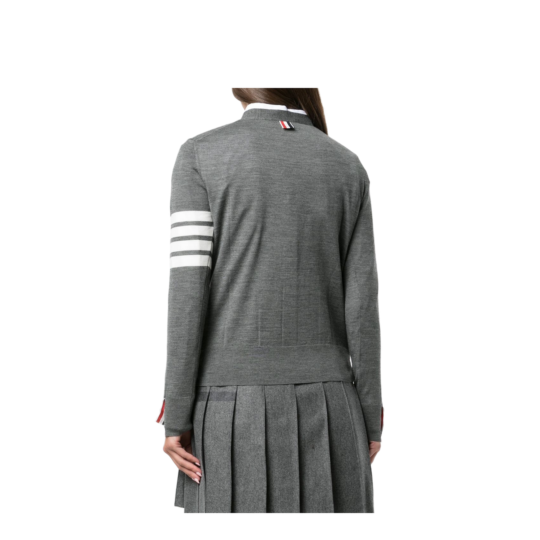 4 Bar Merino Wool Cardigan