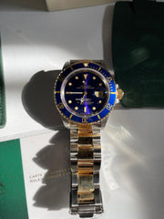 Rolex | Submariner | 16613 | Yellow gold | 40 mm | Gold/Steel | Blue | Automatic