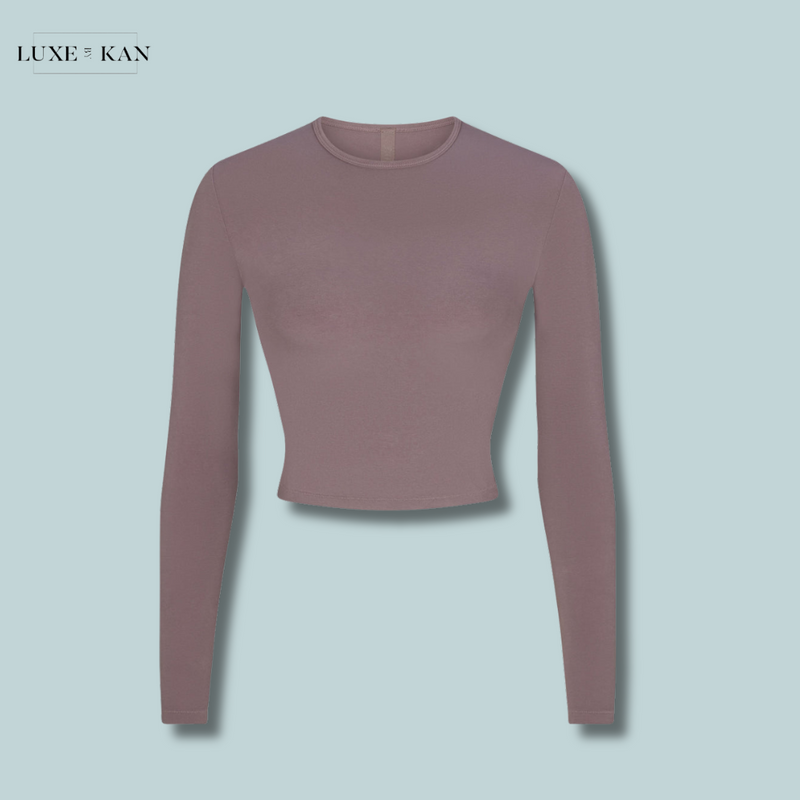 SKIMS New Vintage cropped stretch-cotton T-shirt