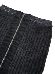 wool mini skirt