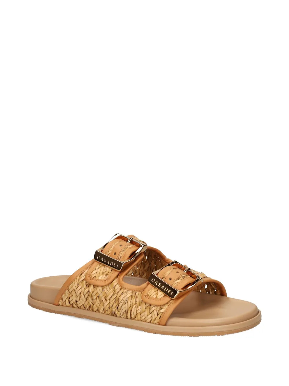 Birky woven double-buckle sandals