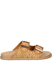 Birky woven double-buckle sandals