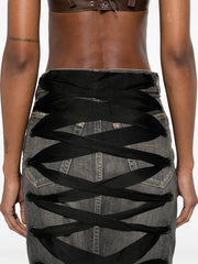 lace-up skirt