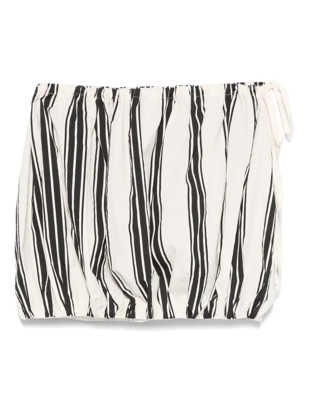 striped mini skirt
