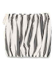 striped mini skirt