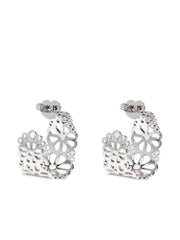 Flower Lace hoop earrings