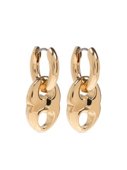 small Gemini hoop earrings