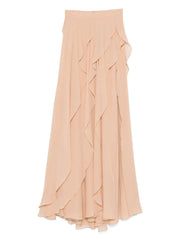 Silk Midi Skirt