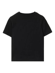 checkered-trim T-Shirt