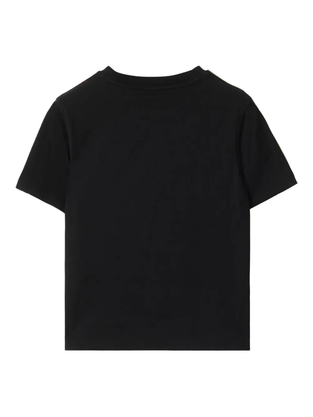 checkered-trim T-Shirt
