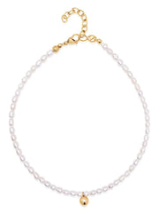 pearl-embellished necklace