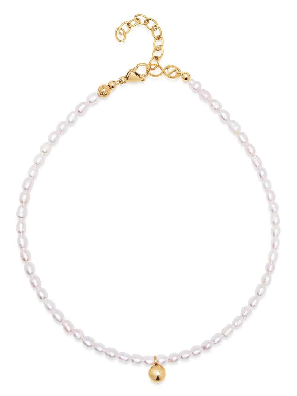 pearl-embellished necklace