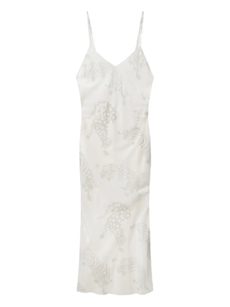 leopard-pattern sleeveless dress