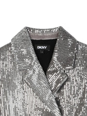 sequin-embellished double-breasted jacket