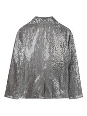 sequin-embellished double-breasted jacket