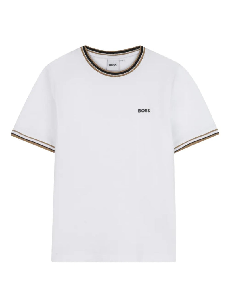 contrast-trim short-sleeve T-Shirt