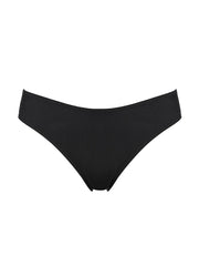 Organza bow-detail high-cut briefs