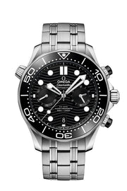 Omega Seamaster Diver 300 MCo‑axial Master Chronometer Diver Chronograph Black Dial 210.30.44.51.01.001