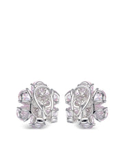 18K white gold Marguerite Daisy diamond earrings