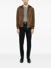 tapered-leg trousers