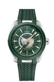 Omega NEW UNWORN Aqua Terra GMT Worldtimer Co-Axial Chronometer 43mm Watch 220.32.43.22.10.001
