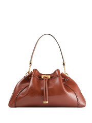 Cinch M snakeskin-effect leather shoulder bag