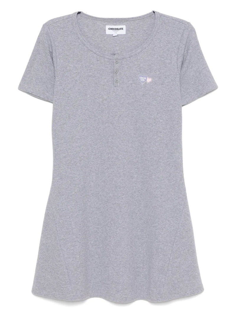 logo-patch dress