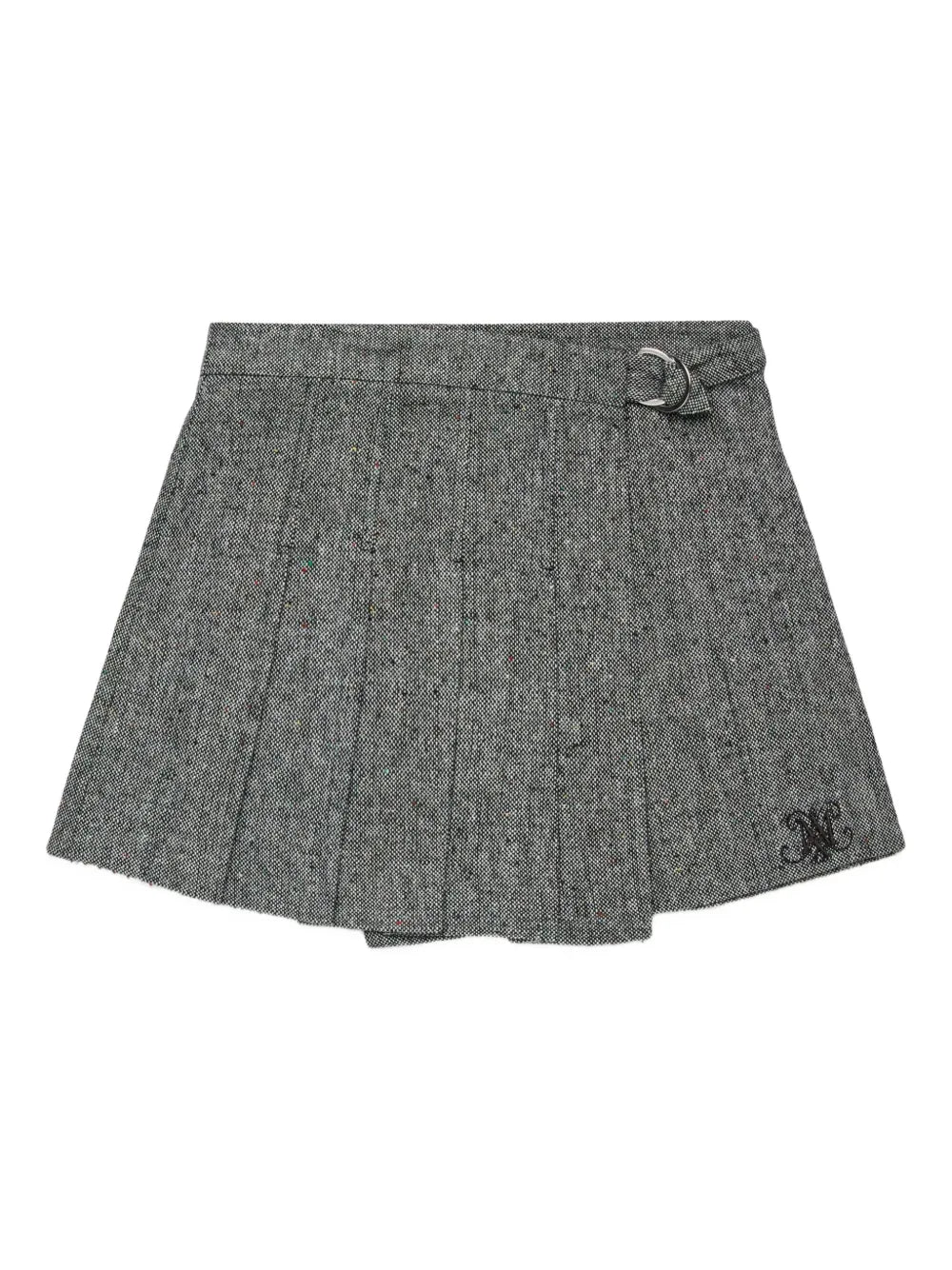 Pleated Tweed Skirt
