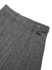 Pleated Tweed Skirt