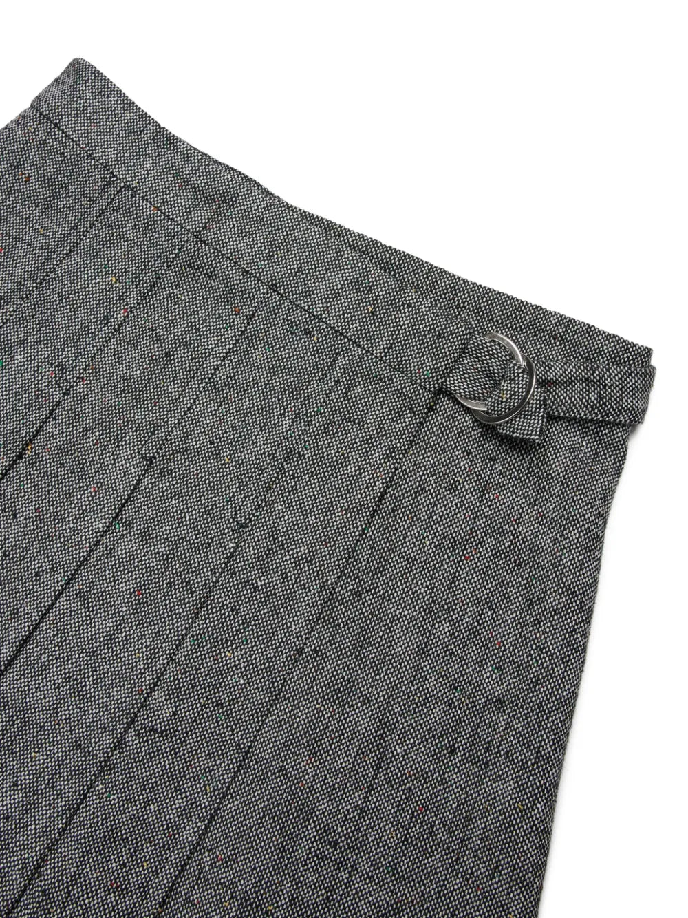 Pleated Tweed Skirt