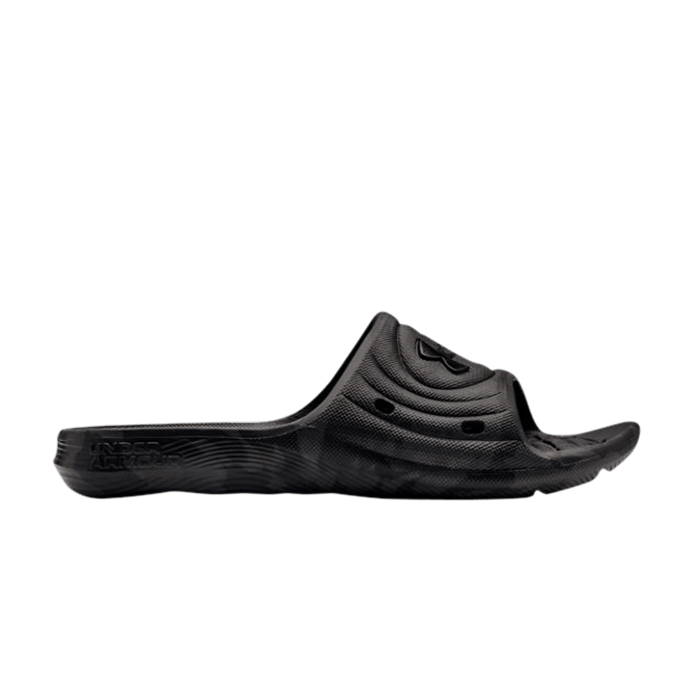 Under Armour Locker Slides Black Jet Grey