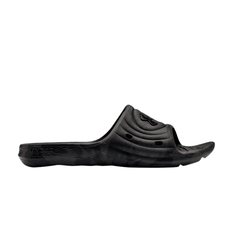 Under Armour Locker Slides Black Jet Grey