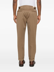 pleated cuffed trousers