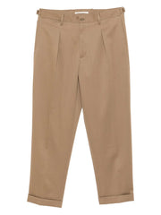 pleated cuffed trousers