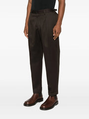 pleated cuffed trousers