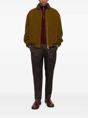 pleated cuffed trousers