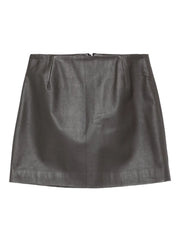 leather mini skirt