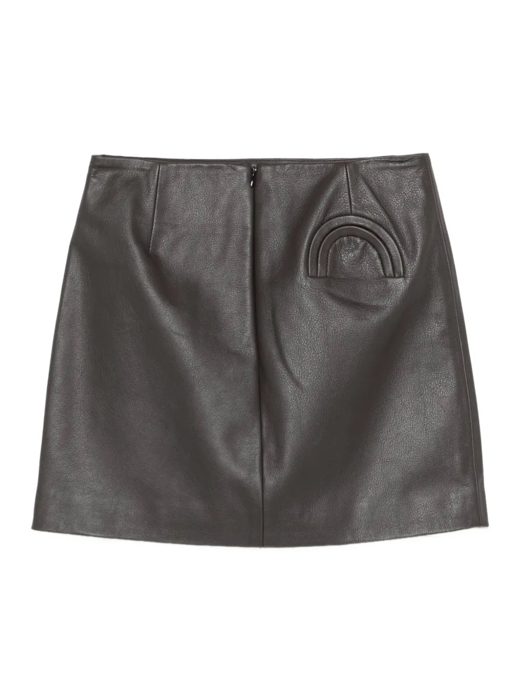 leather mini skirt