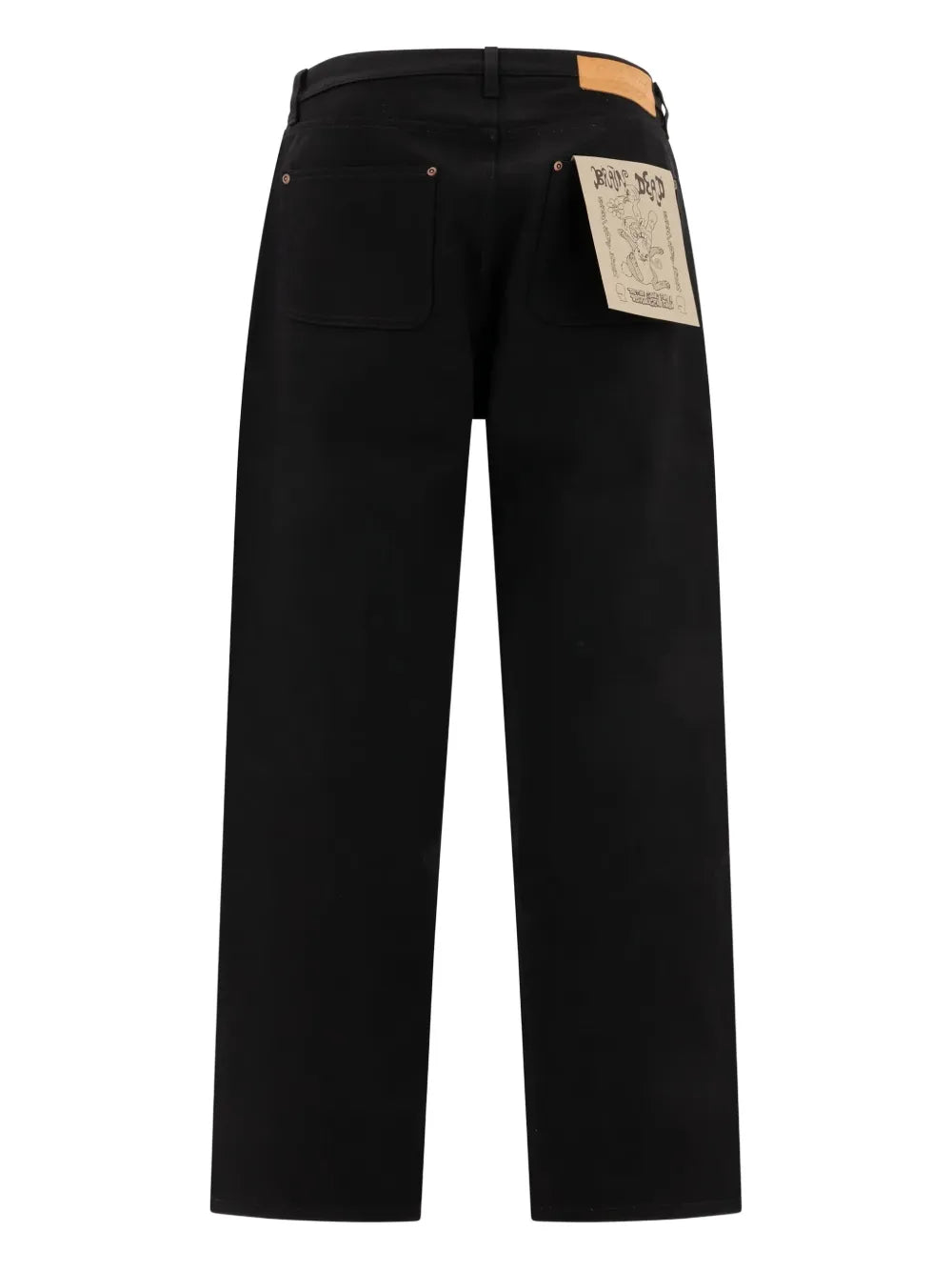 logo-patch cotton jeans