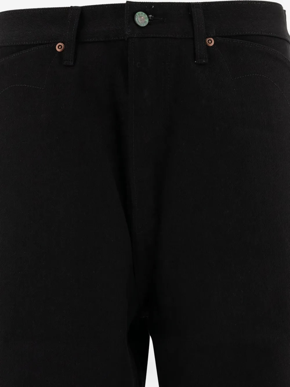 logo-patch cotton jeans