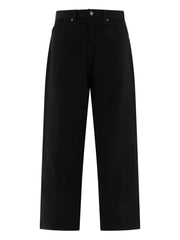 logo-patch cotton jeans