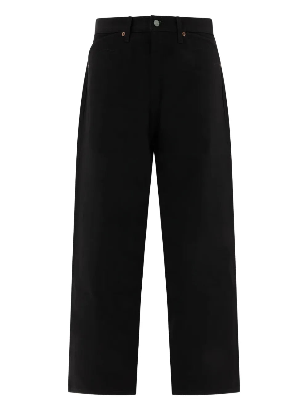 logo-patch cotton jeans