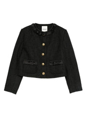 ruffle embellished blazer