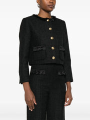 ruffle embellished blazer