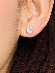 square-cut stud earrings