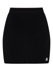 ribbed mini skirt